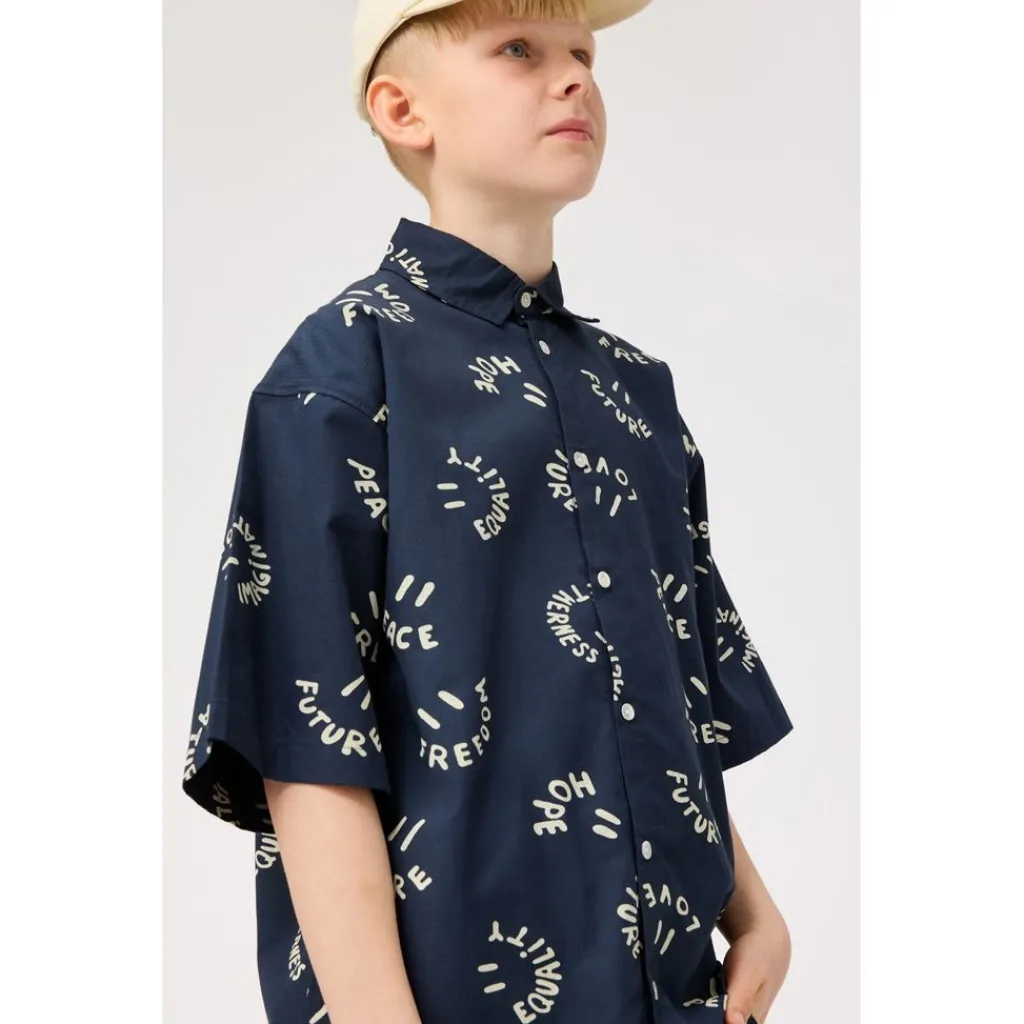 Online Richie Long Sleeve Shirt Smile Words Barn Tröjor & Toppar