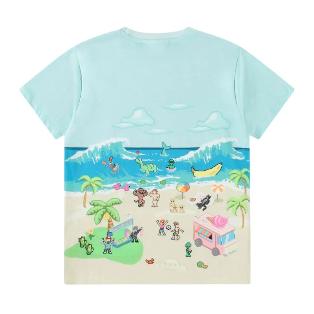 Sale Riley Short Sleeve T-Shirt Pixel Beach Barn Tröjor & Toppar