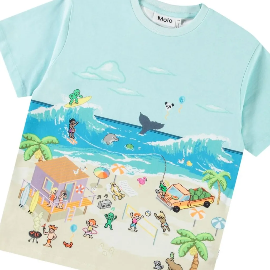 Sale Riley Short Sleeve T-Shirt Pixel Beach Barn Tröjor & Toppar