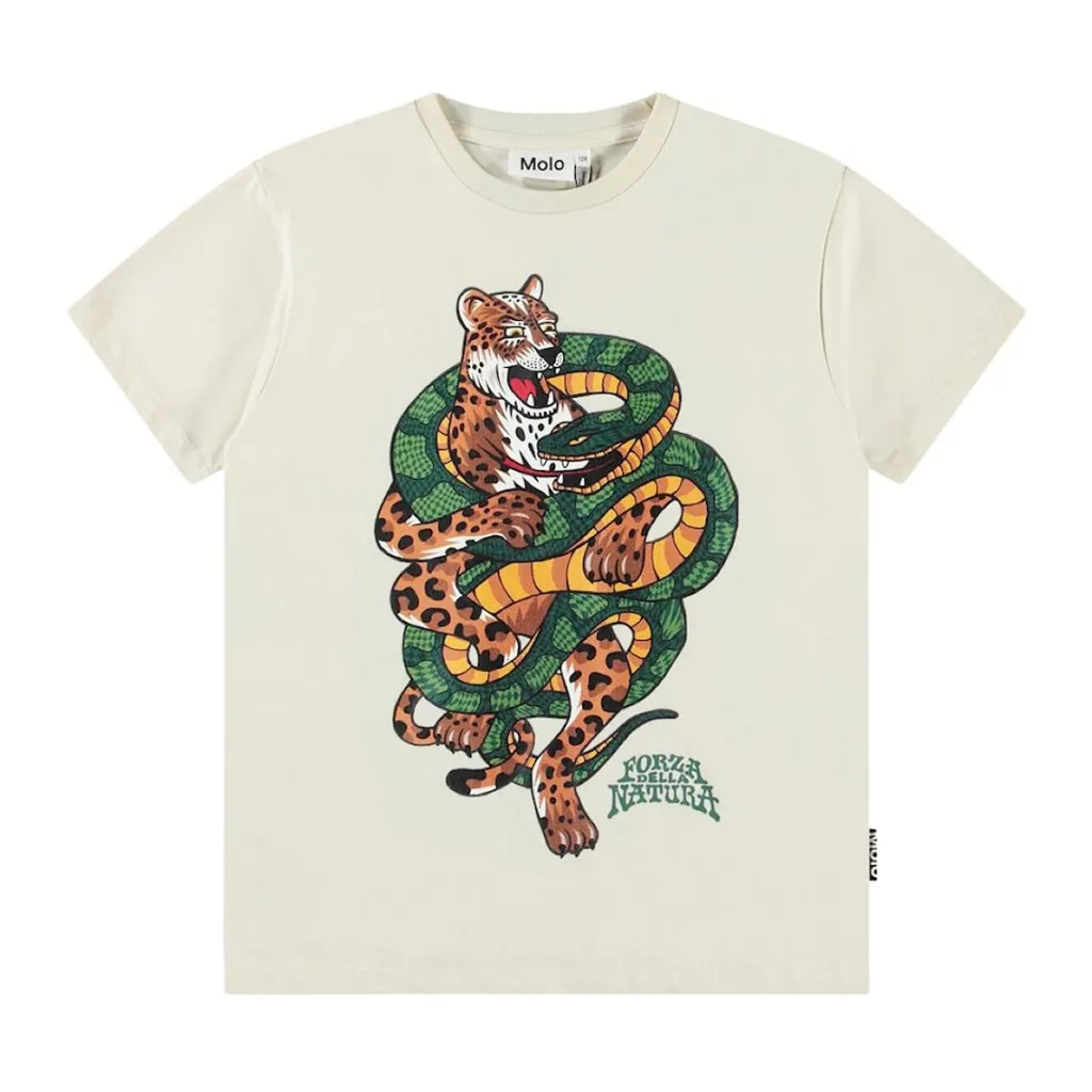 Online Riley Short Sleeve T-Shirt Jaguar And Snake Barn Tröjor & Toppar
