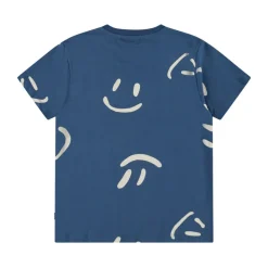 Riley Short Sleeve T-Shirt Big Smiles Blue Barn Tröjor & Toppar