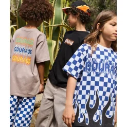 Sale Rodney Short-Sleeved T-Shirt Courage Check Barn Tröjor & Toppar