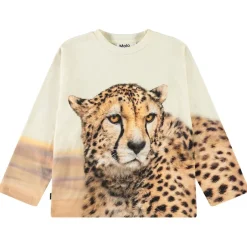 Rollo Long-Sleeved T-Shirt Big Cheetah Light Barn Tröjor & Toppar