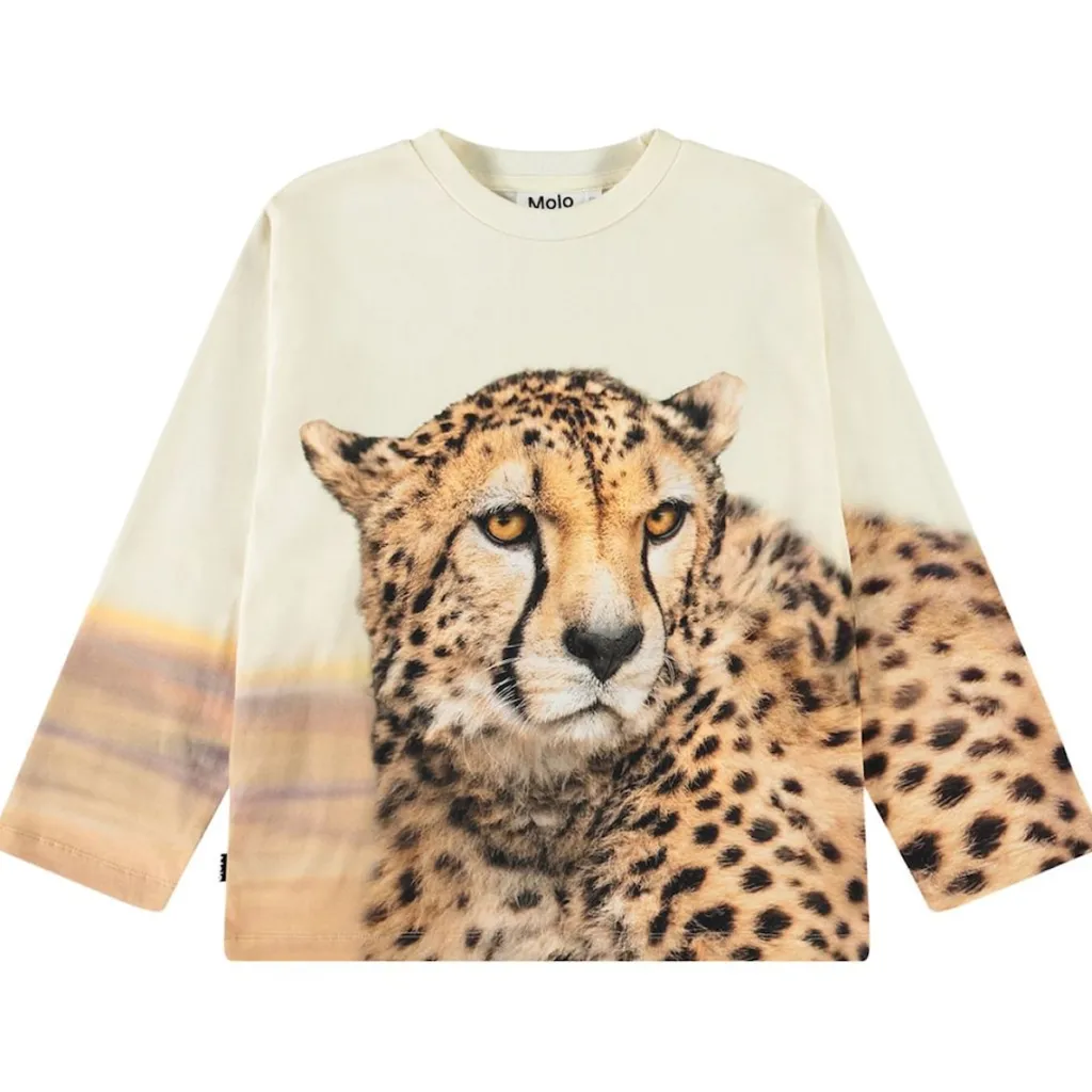 Rollo Long-Sleeved T-Shirt Big Cheetah Light Barn Tröjor & Toppar