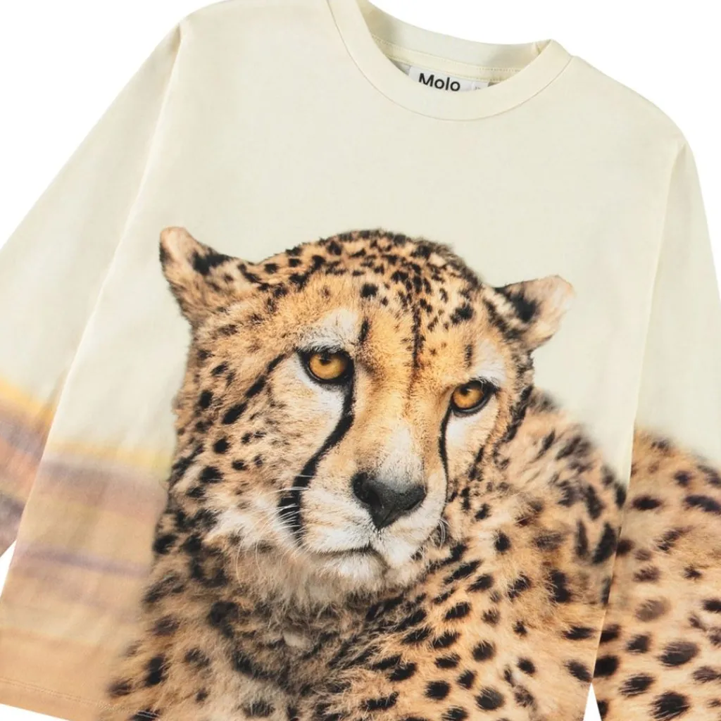 Rollo Long-Sleeved T-Shirt Big Cheetah Light Barn Tröjor & Toppar