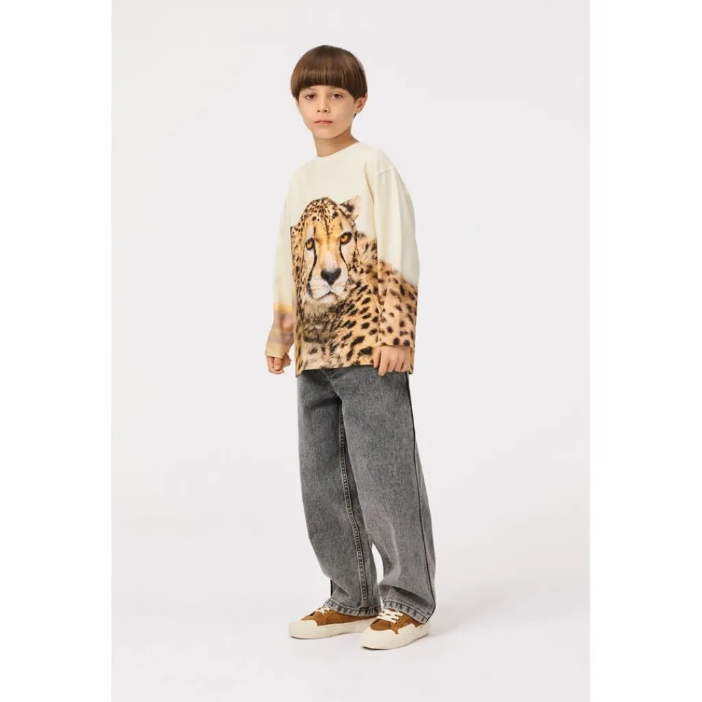 Rollo Long-Sleeved T-Shirt Big Cheetah Light Barn Tröjor & Toppar