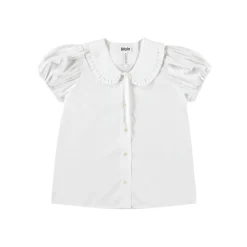 Rosabella Short Sleeve Shirt Crisp White Barn Tröjor & Toppar