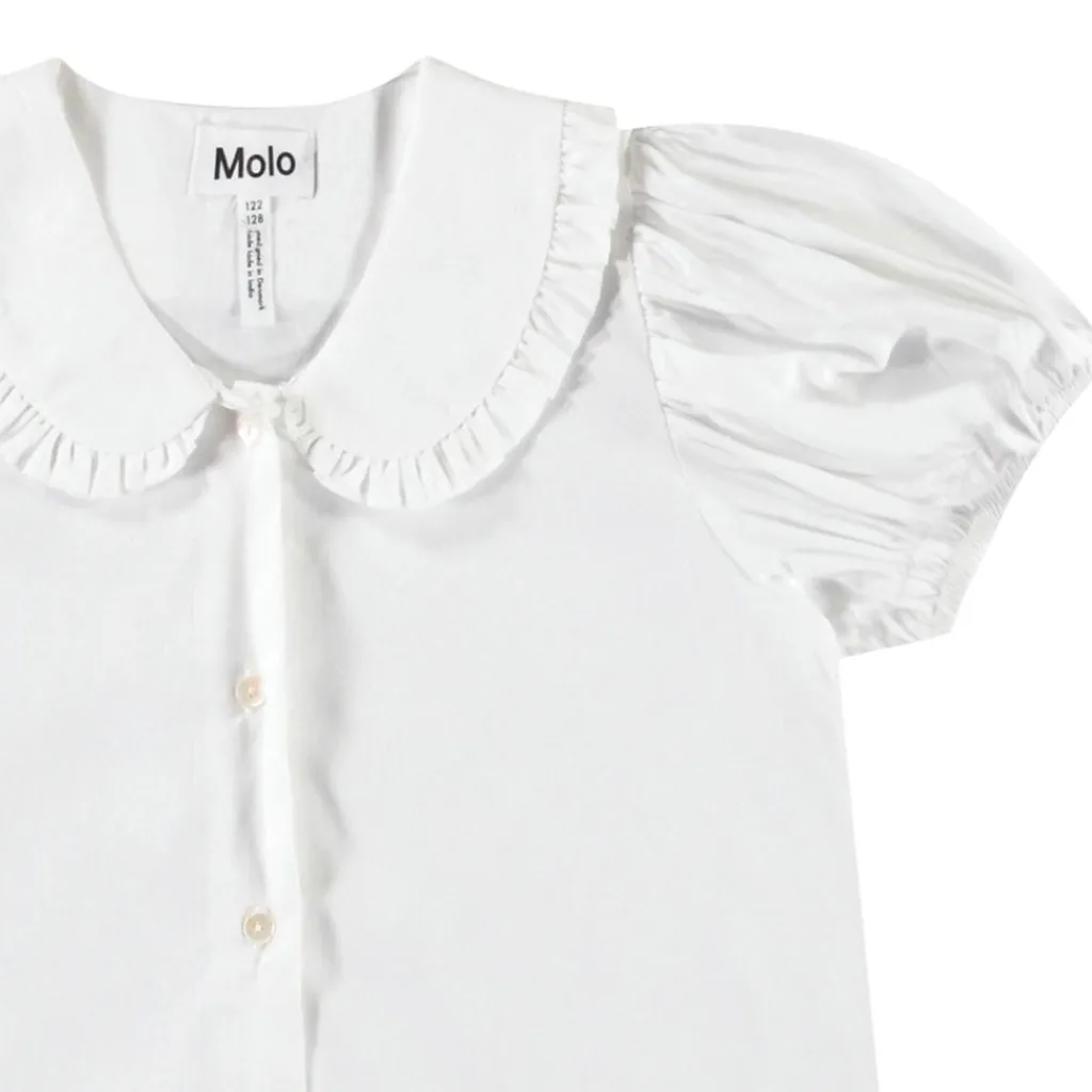 Rosabella Short Sleeve Shirt Crisp White Barn Tröjor & Toppar