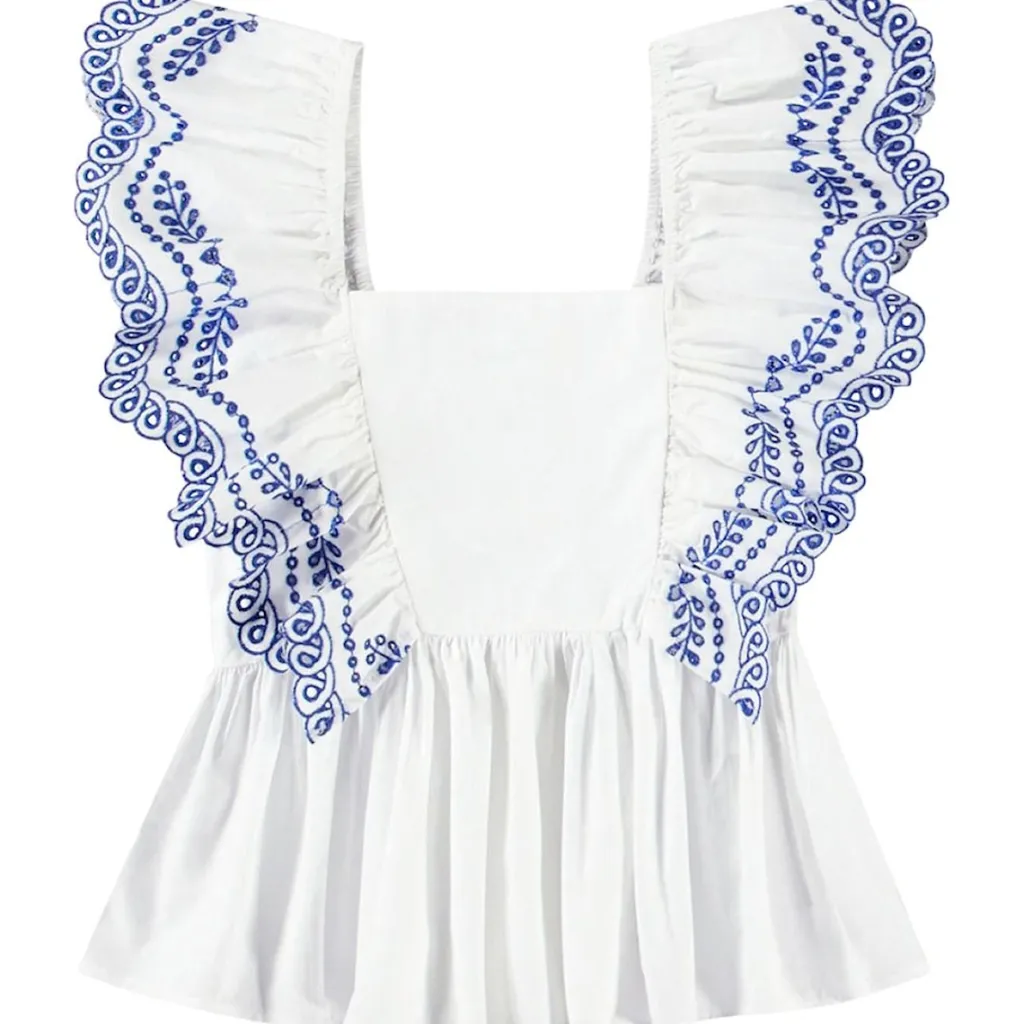 Outlet Rosamond Blouse Crisp White Barn Tröjor & Toppar