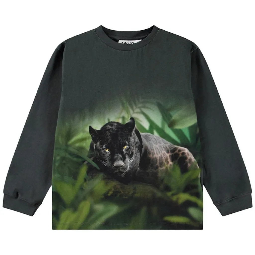 New Rube Long Sleeve T-shirt Black Jaguar Barn Tröjor & Toppar