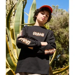 Sale Rube Long-Sleeved T-Shirt Black Barn Tröjor & Toppar