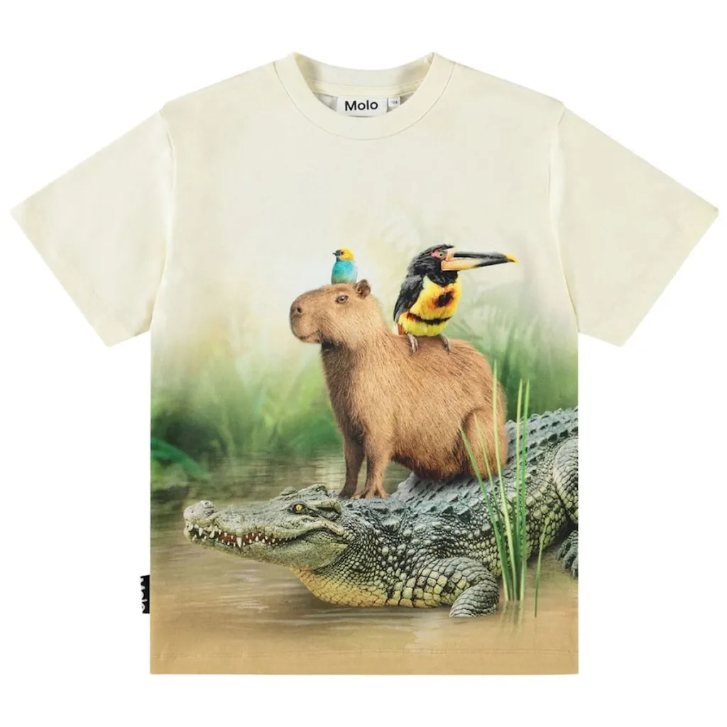 Clearance Rubin Short Sleeve T-Shirt Capybara Chill Barn Tröjor & Toppar