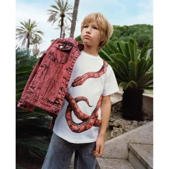 New Rubin Short Sleeve T-Shirt Red Snake Barn Tröjor & Toppar