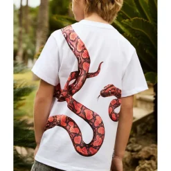 New Rubin Short Sleeve T-Shirt Red Snake Barn Tröjor & Toppar