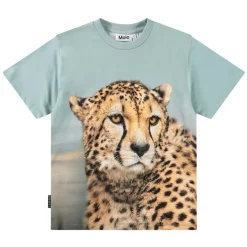 Rubin Short-Sleeved T-Shirt Big Cheetah Blue Barn Tröjor & Toppar