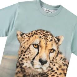 Rubin Short-Sleeved T-Shirt Big Cheetah Blue Barn Tröjor & Toppar