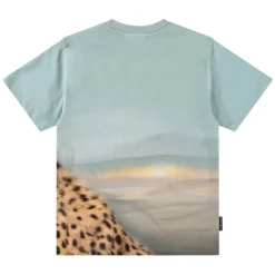 Rubin Short-Sleeved T-Shirt Big Cheetah Blue Barn Tröjor & Toppar
