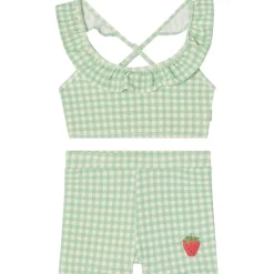 New Samoa UV Bikini Mint Check Barn Uv-Kläder & Badkläder