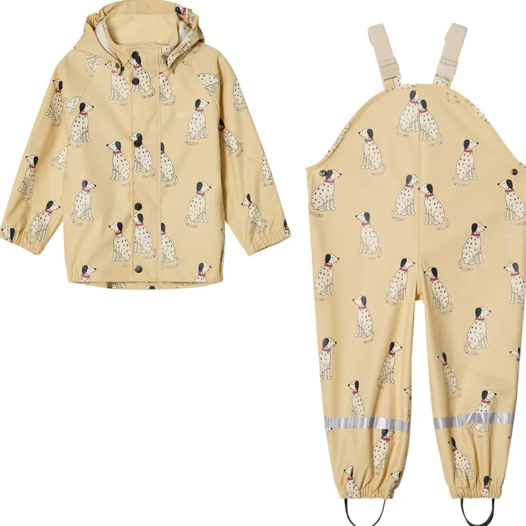 Hot San Marino Ofodrat Regnställ Pale Yellow Dalmatian Regnställ
