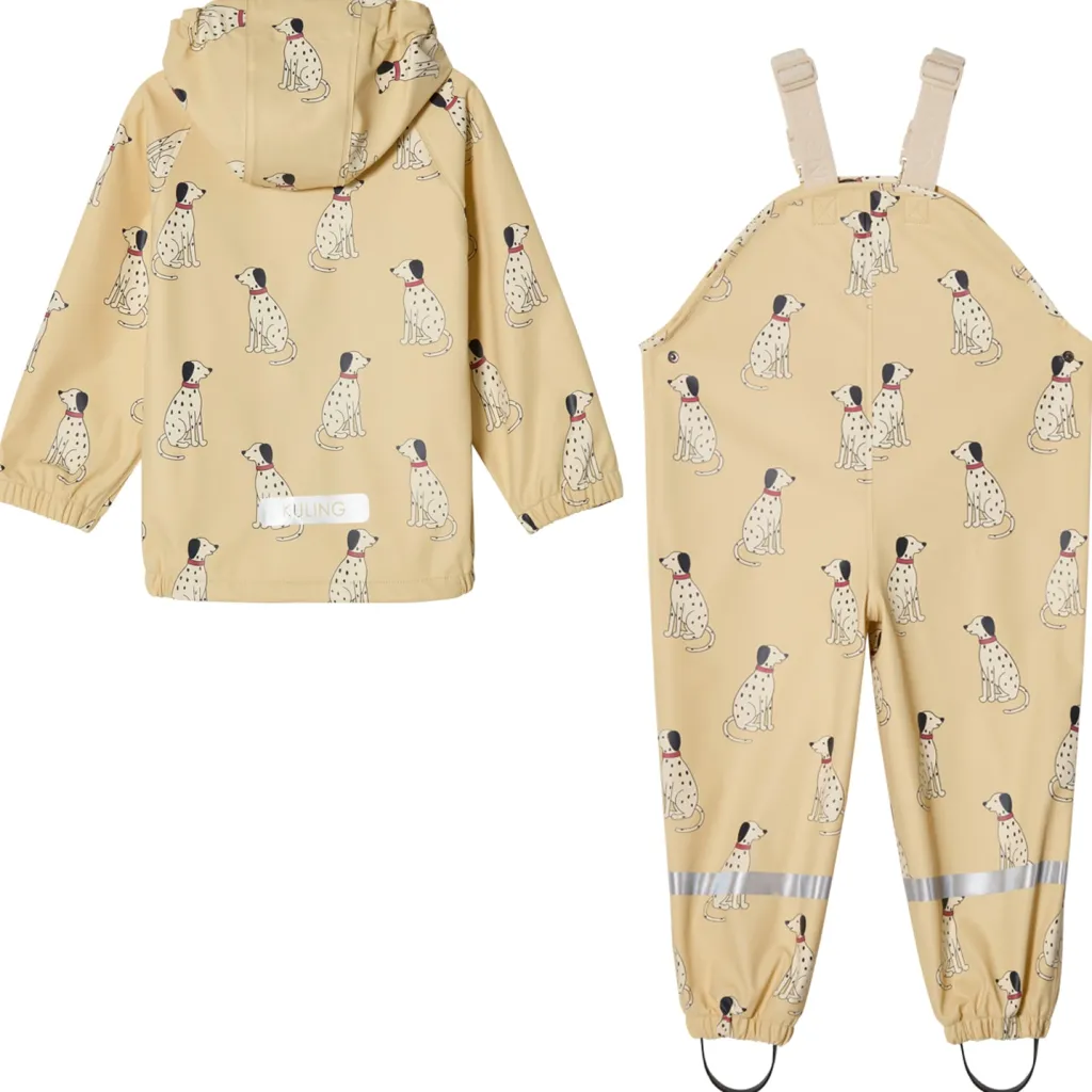 Hot San Marino Ofodrat Regnställ Pale Yellow Dalmatian Regnställ