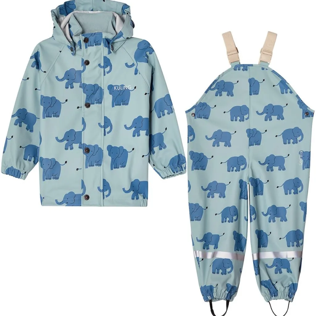 New San Marino Ofodrat Regnställ Sky Blue Elephant Regnställ