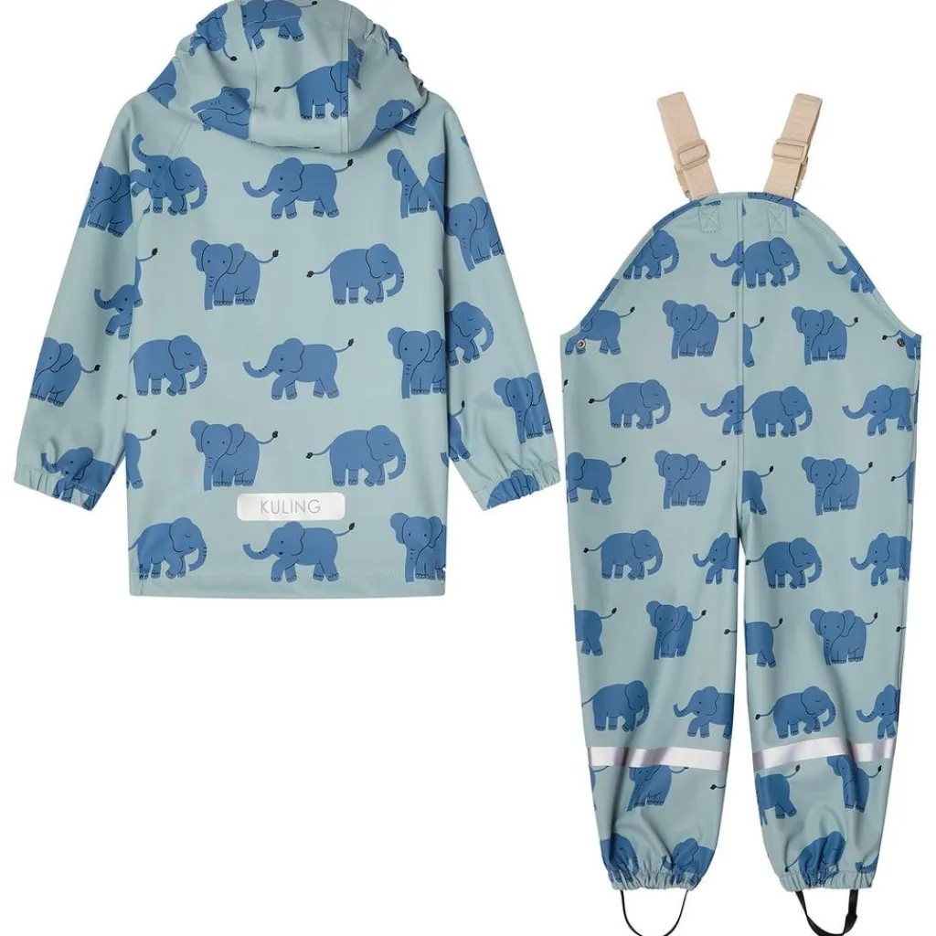 New San Marino Ofodrat Regnställ Sky Blue Elephant Regnställ