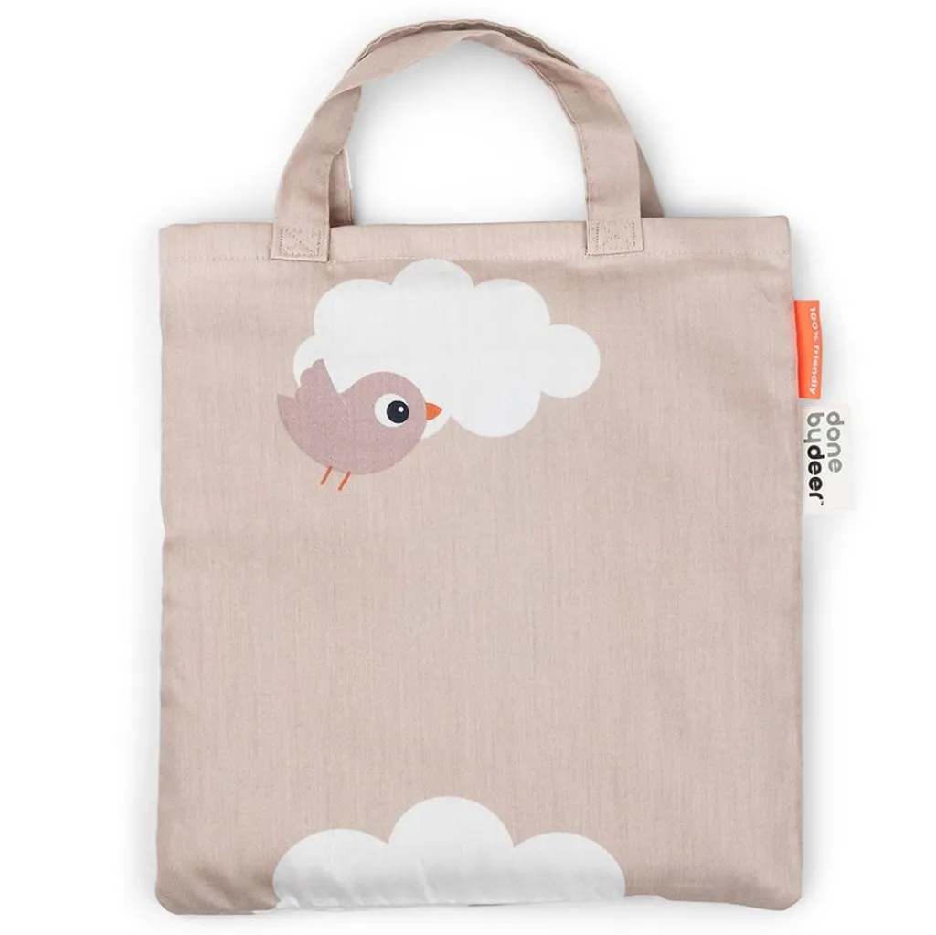 Best SE GOTS Happy Clouds 100 x 130 / 38 x 55 cm Junior Påslakanset Puderrosa Bäddtextilier