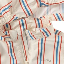 Simrishamn Vindjacka Blue/red Stripe Jackor & Kappor