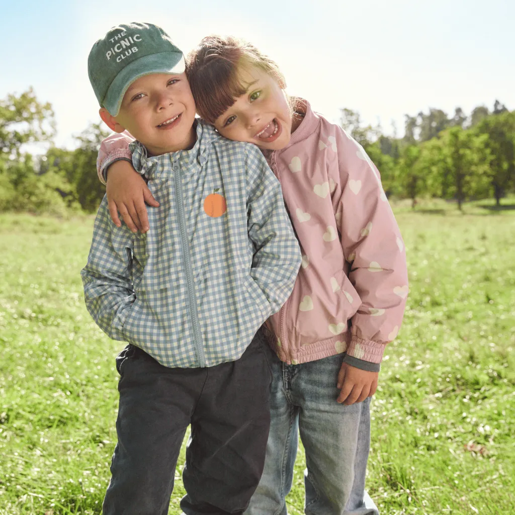 Simrishamn Vindjacka Dove Blue Check Jackor & Kappor