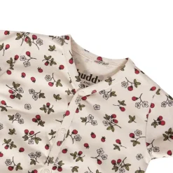 Sixten GOTS 2-pack Mönstrade Rompers Wild Strawberry Barn Bodys & Bodysuits