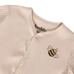 Outlet Sixten GOTS 2-pack Mönstrade Rompers Med Bin Gräddvit Barn Bodys & Bodysuits