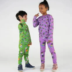 Clearance Skiing Children Leggings Dusty Lavender Barn Byxor & Shorts