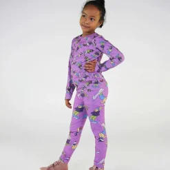 Clearance Skiing Children Leggings Dusty Lavender Barn Byxor & Shorts