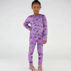 Clearance Skiing Children Leggings Dusty Lavender Barn Byxor & Shorts