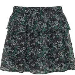 Discount Skirt Flower Dobby Pine Green Dobby Flower Kort Kjol Pine Green Barn Klänningar & Kjolar
