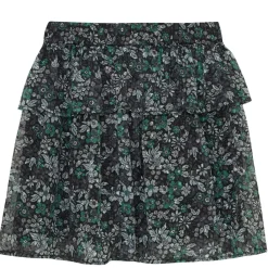 Discount Skirt Flower Dobby Pine Green Dobby Flower Kort Kjol Pine Green Barn Klänningar & Kjolar
