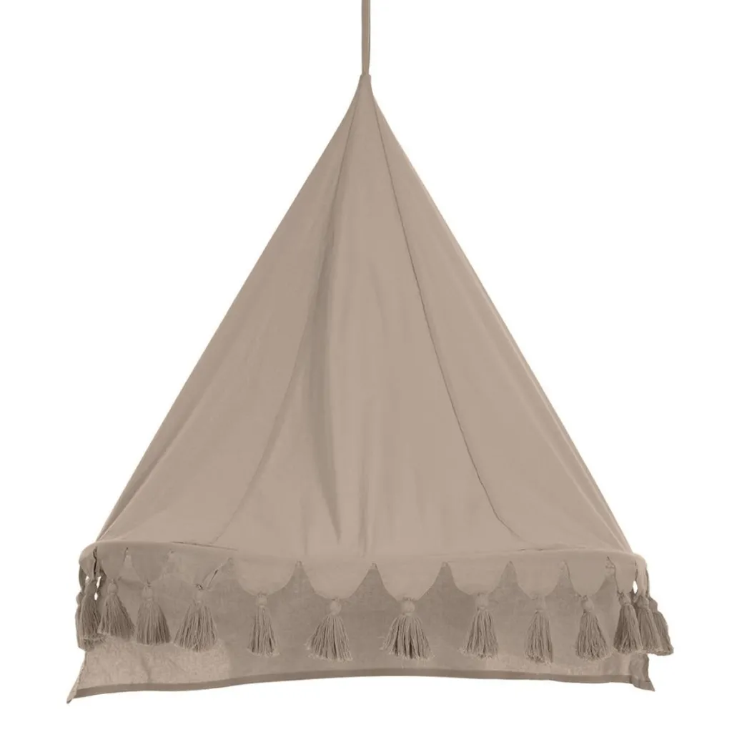 Sänghimmel Taupe Bäddtextilier