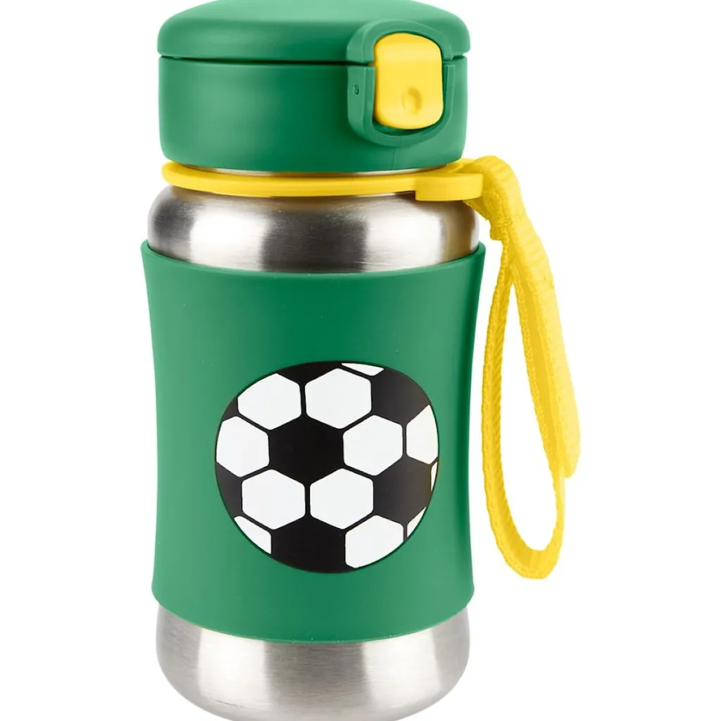 New Spark Style Flaska Med Sugrör Soccer Äta & Dricka