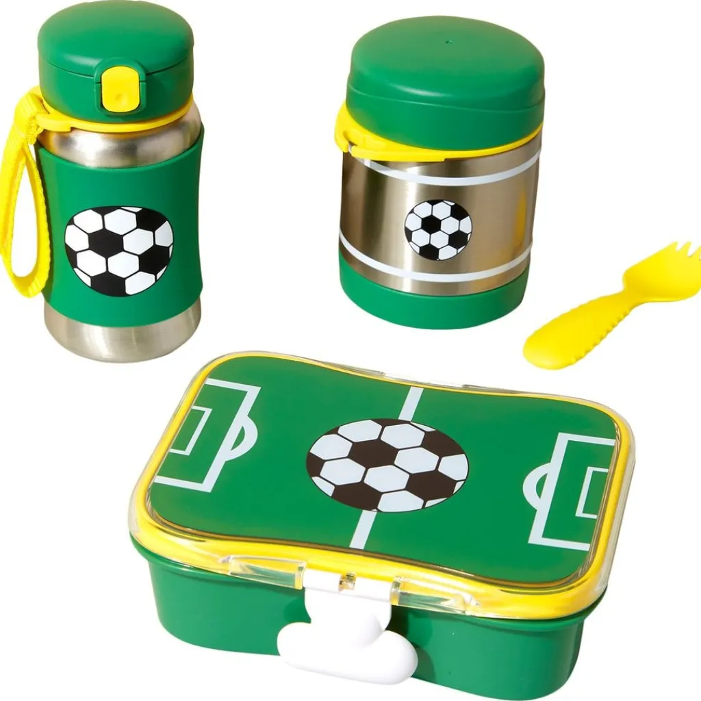 New Spark Style Flaska Med Sugrör Soccer Äta & Dricka