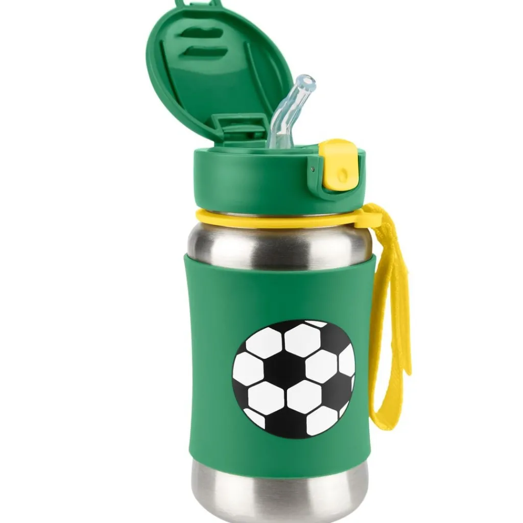 New Spark Style Flaska Med Sugrör Soccer Äta & Dricka