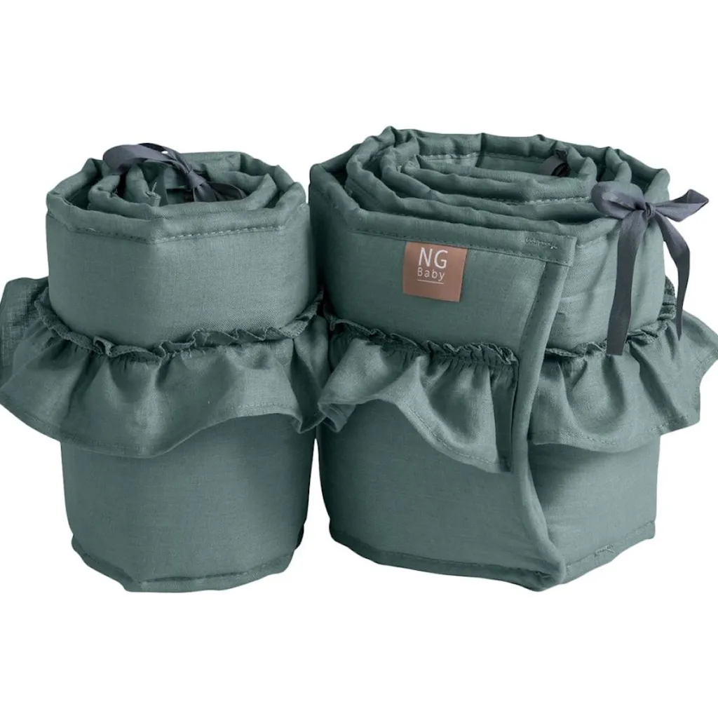 Sale Spjälskydd Bedside Crib Mood Volang Petrol Green Baby Sova