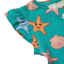 Hot Starfish T-shirt Teal Barn Tröjor & Toppar