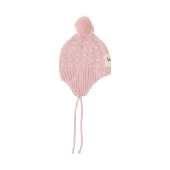 Clearance Stickad Ullmössa Blush Pink Barn Accessoarer