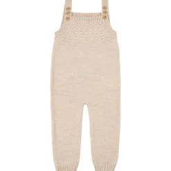 Sale Stickade Hängselbyxor Gräddvita Barn Byxor & Shorts