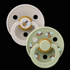Outlet Studio Colour Bumblebee 2-pack Runda Latexnappar Mushroom Mix Nappar & Napphållare