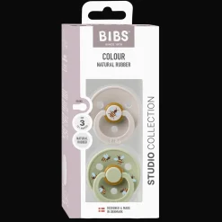 Outlet Studio Colour Bumblebee 2-pack Runda Latexnappar Mushroom Mix Nappar & Napphållare