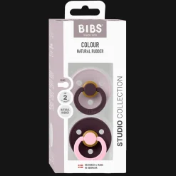Sale Studio Colour Fusion 2-pack Runda Latexnappar Lilac Plum Mix Nappar & Napphållare