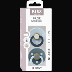 New Studio Colour Fusion 2-pack Runda Latexnappar Baby Blue Petrol Mix Nappar & Napphållare