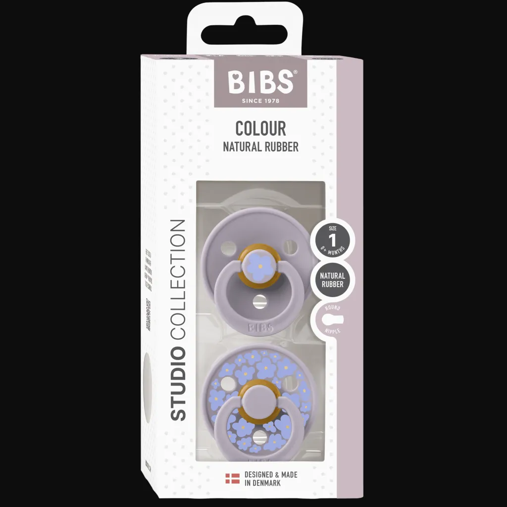 New Studio Colour Jasmine 2-pack Runda Latexnappar Fossile Grey Mix Nappar & Napphållare