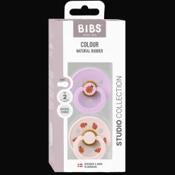 Sale Studio Colour Ladybug 2-pack Runda Latexnappar Violet Sky Mix Nappar & Napphållare